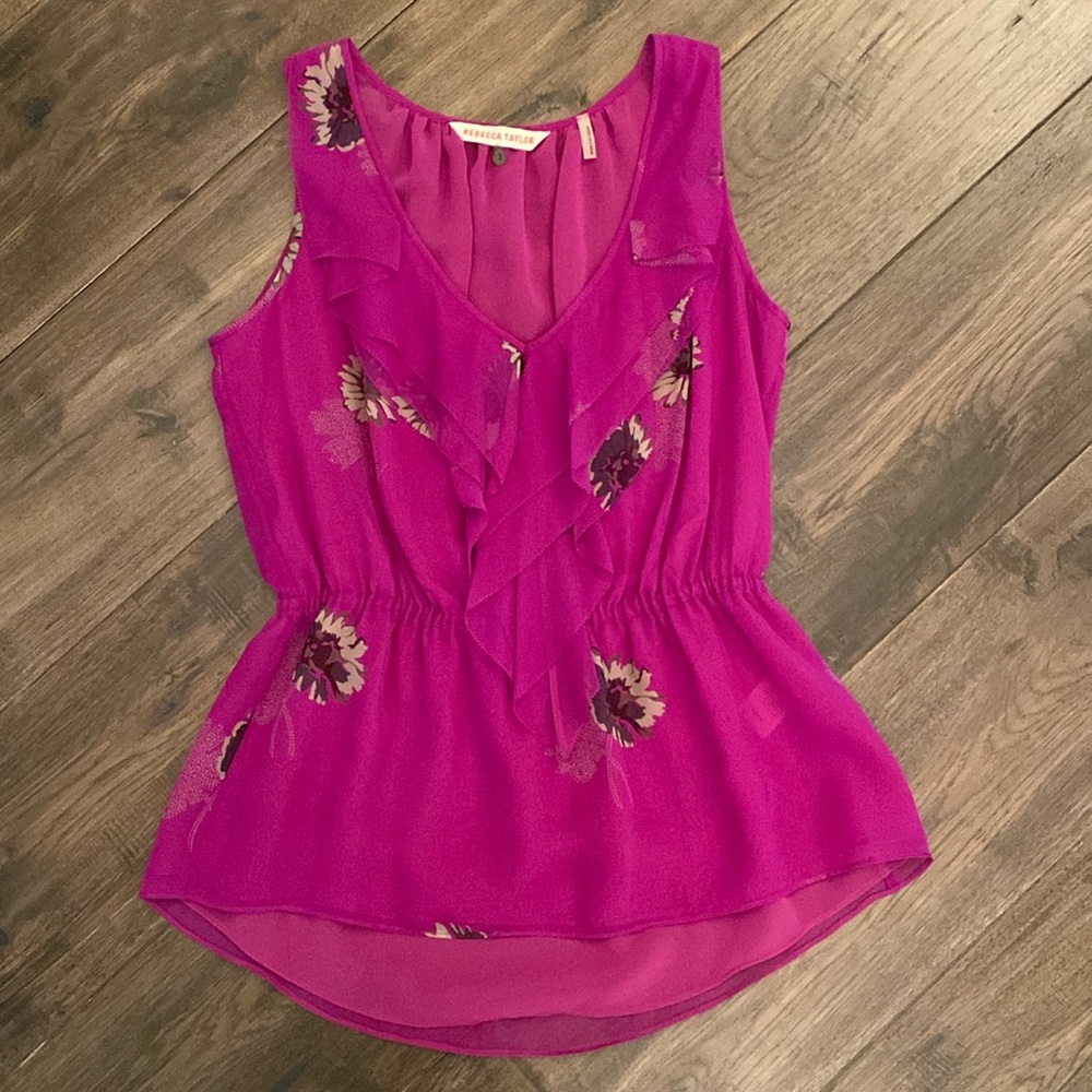 Rebecca Taylor silk floral top